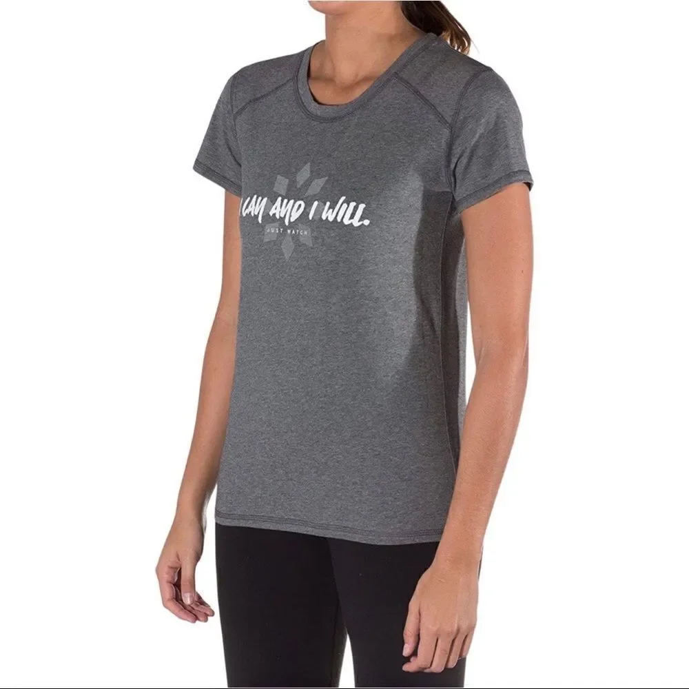 Gray “Rip It” Women's X-Large Softball T-Shirt • NWT